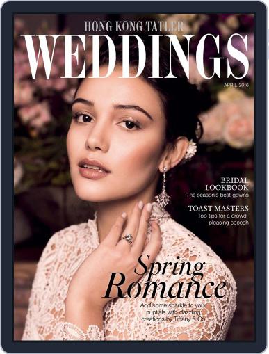 Hong Kong Tatler Weddings April 1st, 2016 Digital Back Issue Cover