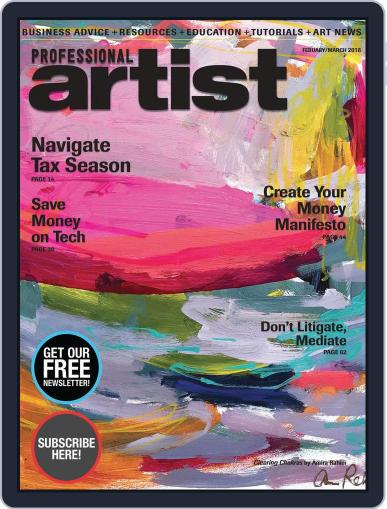 Professional Artist February 1st, 2018 Digital Back Issue Cover