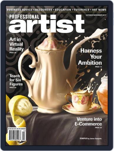 Professional Artist October 1st, 2017 Digital Back Issue Cover