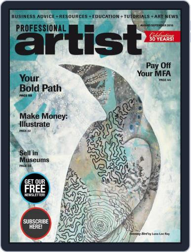 Professional Artist July 1st, 2016 Digital Back Issue Cover