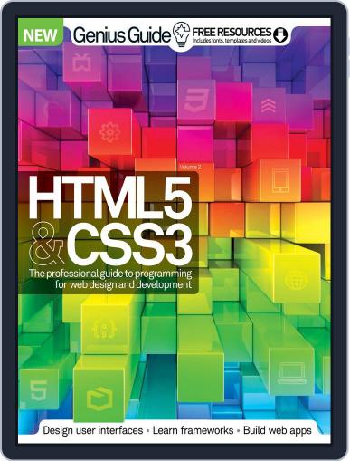 HTML 5 & CSS3 Genius Guide August 12th, 2015 Digital Back Issue Cover