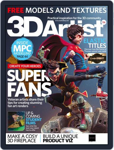 3D Artist December 1st, 2019 Digital Back Issue Cover