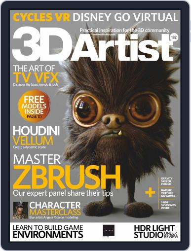 3D Artist August 1st, 2019 Digital Back Issue Cover