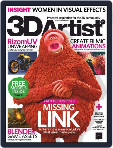 3D Artist July 1st, 2019 Digital Back Issue Cover