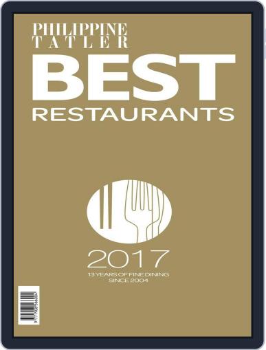 Philippines' Best Restaurants January 1st, 2017 Digital Back Issue Cover