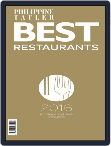 Philippines' Best Restaurants January 13th, 2016 Digital Back Issue Cover