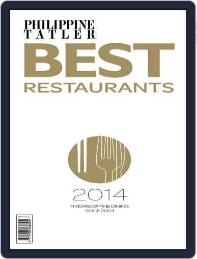 Philippines' Best Restaurants August 29th, 2014 Digital Back Issue Cover