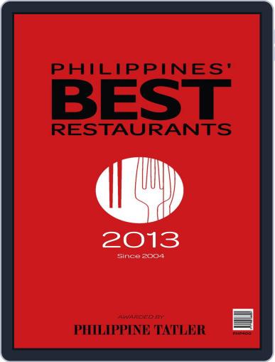 Philippines' Best Restaurants July 25th, 2013 Digital Back Issue Cover