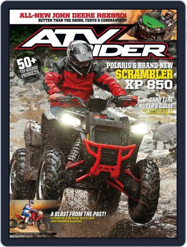 Atv Rider October 16th, 2012 Digital Back Issue Cover