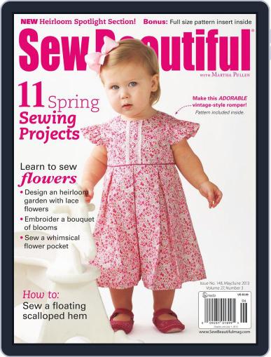 Sew Beautiful April 30th, 2013 Digital Back Issue Cover
