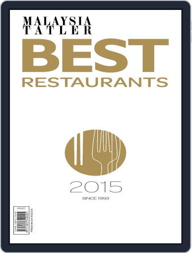 Malaysia Tatler Best Restaurants January 20th, 2015 Digital Back Issue Cover