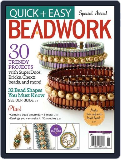Quick & Easy Beadwork January 1st, 2016 Digital Back Issue Cover