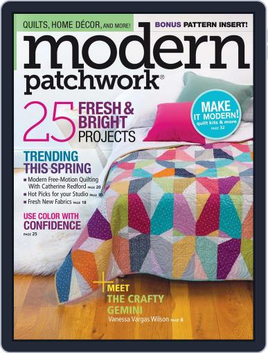 Modern Patchwork March 1st, 2016 Digital Back Issue Cover