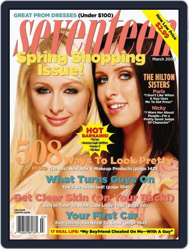 Seventeen January 31st, 2005 Digital Back Issue Cover