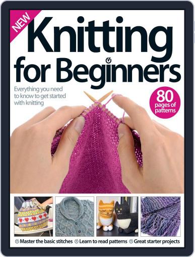 Knitting for Beginners July 6th, 2016 Digital Back Issue Cover