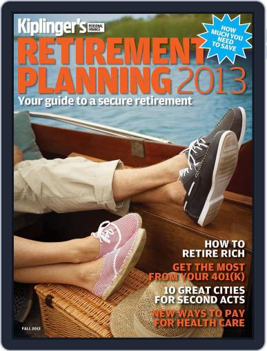 Kiplinger's Retirement Planning April 3rd, 2013 Digital Back Issue Cover