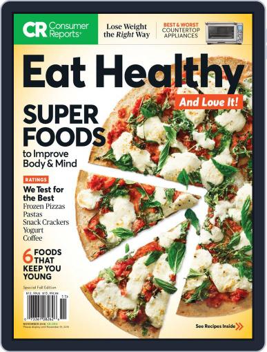 How to Eat Healthy and Love it, Too! November 1st, 2018 Digital Back Issue Cover