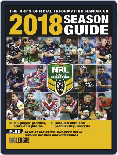 Big League: NRL Season Guide February 13th, 2018 Digital Back Issue Cover