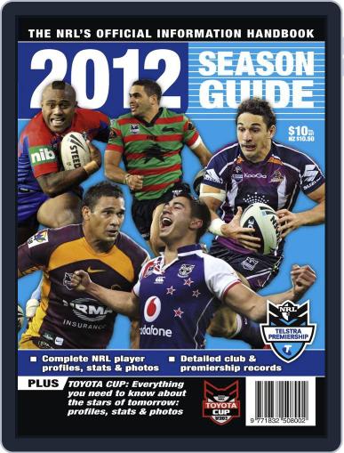 Big League: NRL Season Guide January 17th, 2012 Digital Back Issue Cover