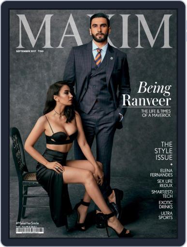 Maxim India September 1st, 2017 Digital Back Issue Cover