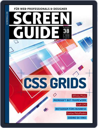 SCREENGUIDE April 1st, 2018 Digital Back Issue Cover