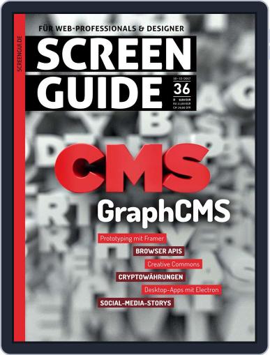 SCREENGUIDE Magazine (Digital) October 1st, 2017 Issue Cover