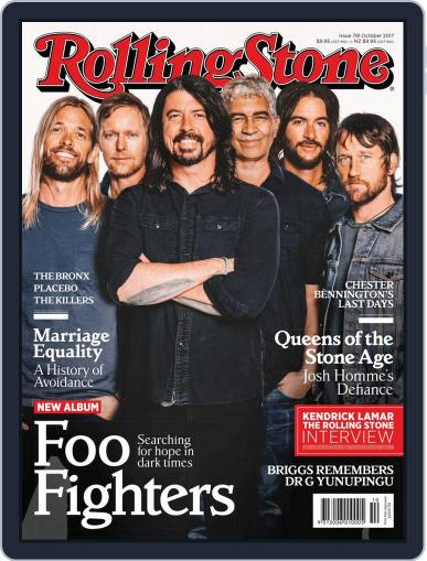 Rolling Stone Australia October 1st, 2017 Digital Back Issue Cover