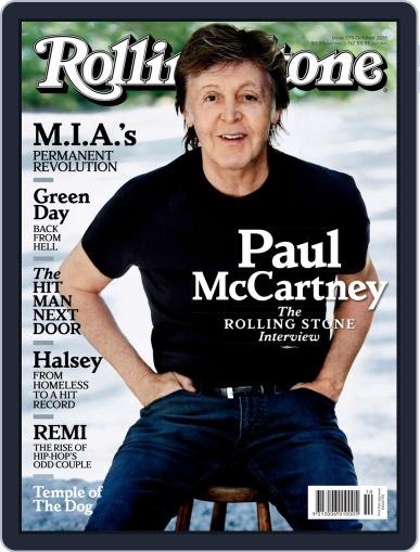 Rolling Stone Australia October 1st, 2016 Digital Back Issue Cover