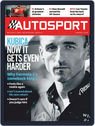 Autosport January 3rd, 2019 Digital Back Issue Cover