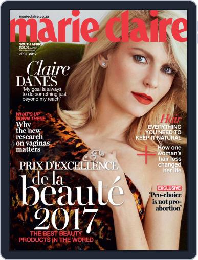 Marie Claire South Africa April 1st, 2017 Digital Back Issue Cover