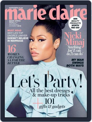 Marie Claire South Africa December 1st, 2016 Digital Back Issue Cover