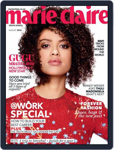 Marie Claire South Africa July 18th, 2016 Digital Back Issue Cover