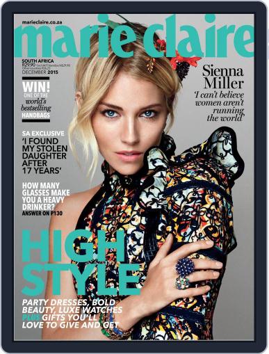 Marie Claire South Africa December 1st, 2015 Digital Back Issue Cover