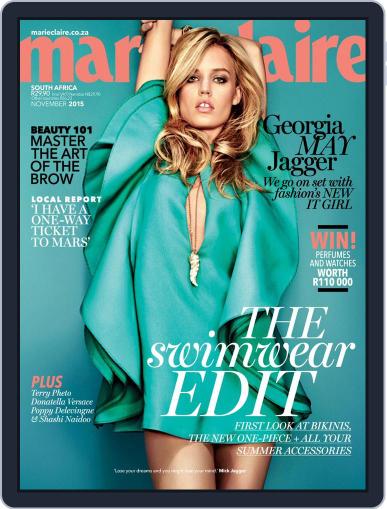 Marie Claire South Africa November 1st, 2015 Digital Back Issue Cover
