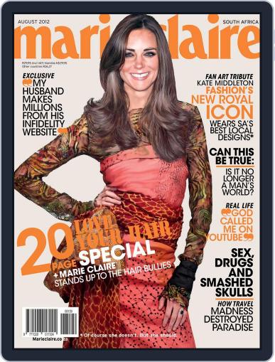 Marie Claire South Africa July 15th, 2012 Digital Back Issue Cover