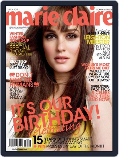 Marie Claire South Africa June 17th, 2012 Digital Back Issue Cover