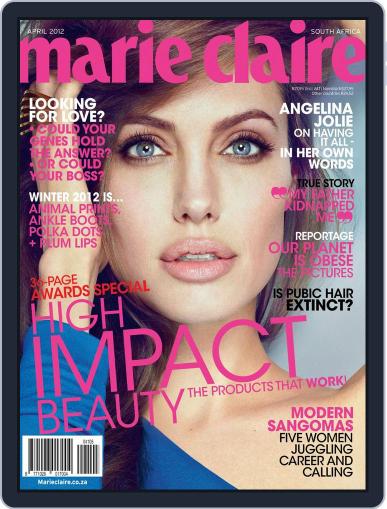 Marie Claire South Africa March 18th, 2012 Digital Back Issue Cover