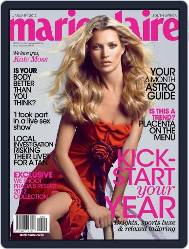 Marie Claire South Africa December 20th, 2011 Digital Back Issue Cover