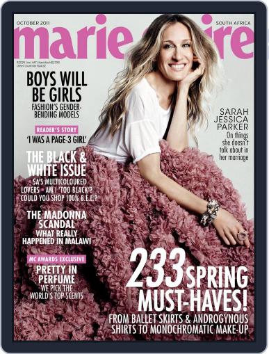 Marie Claire South Africa September 20th, 2011 Digital Back Issue Cover