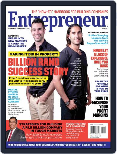 Entrepreneur Magazine South Africa July 1st, 2017 Digital Back Issue Cover