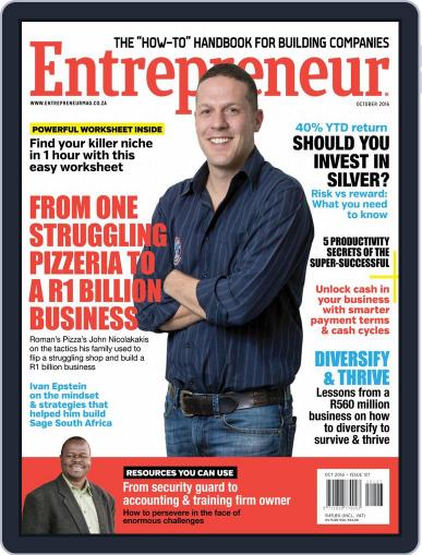 Entrepreneur Magazine South Africa October 1st, 2016 Digital Back Issue Cover