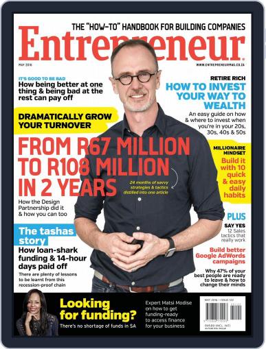 Entrepreneur Magazine South Africa May 1st, 2016 Digital Back Issue Cover