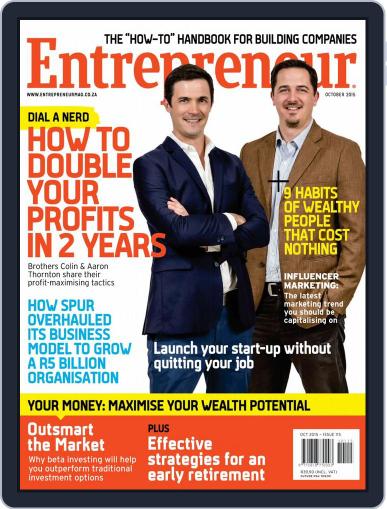 Entrepreneur Magazine South Africa October 1st, 2015 Digital Back Issue Cover