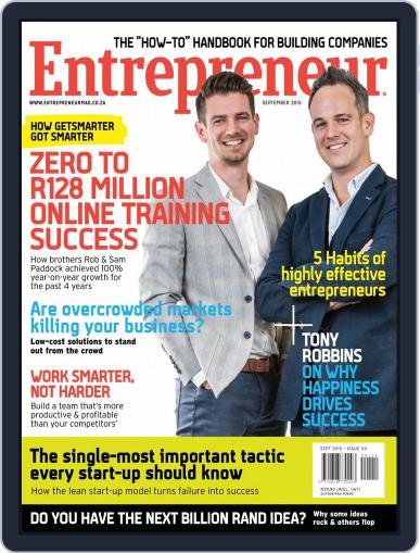 Entrepreneur Magazine South Africa September 1st, 2015 Digital Back Issue Cover
