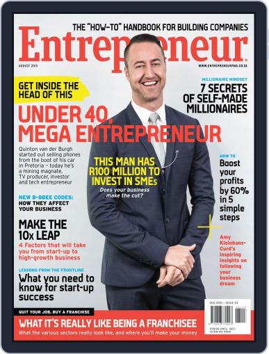 Entrepreneur Magazine South Africa August 1st, 2015 Digital Back Issue Cover