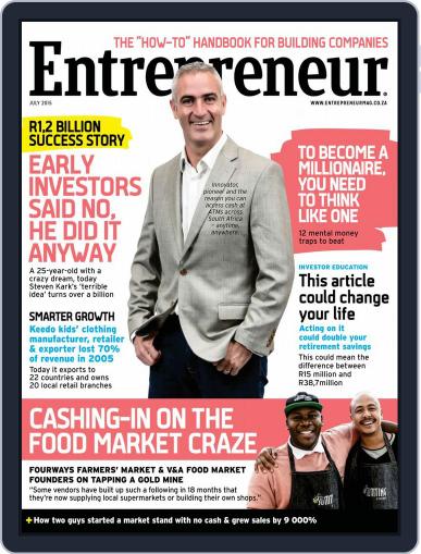 Entrepreneur Magazine South Africa July 1st, 2015 Digital Back Issue Cover