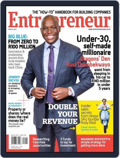 Entrepreneur Magazine South Africa March 1st, 2015 Digital Back Issue Cover