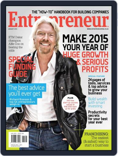 Entrepreneur Magazine South Africa January 1st, 2015 Digital Back Issue Cover