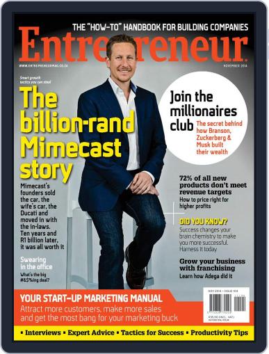 Entrepreneur Magazine South Africa November 5th, 2014 Digital Back Issue Cover