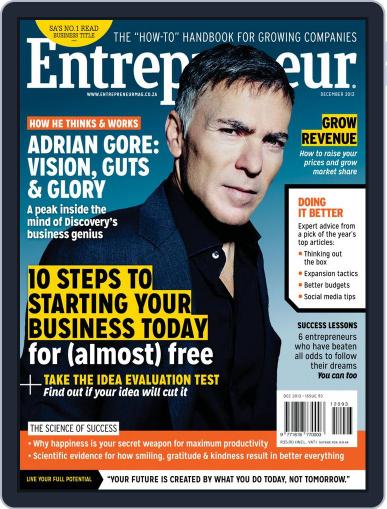 Entrepreneur Magazine South Africa November 30th, 2013 Digital Back Issue Cover